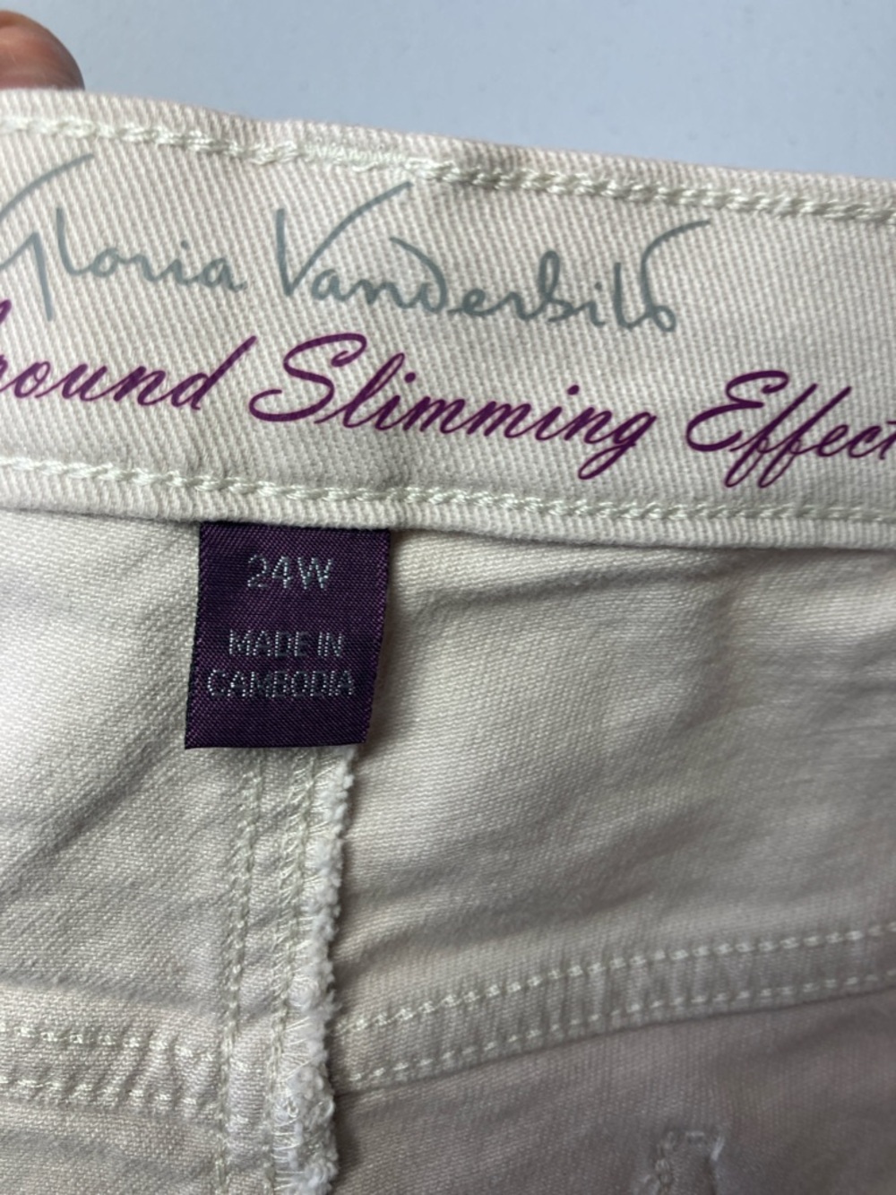Gloria Vanderbilt stonewood jean Bermuda short flawless stretch classic rise 24W - Picture 14 of 17